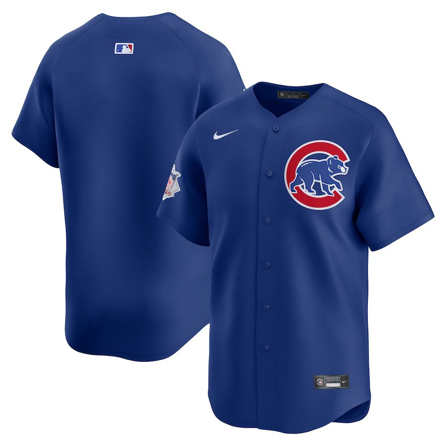 Men Chicago Cubs Blank Nike Royal Alternate Limited MLB Jersey